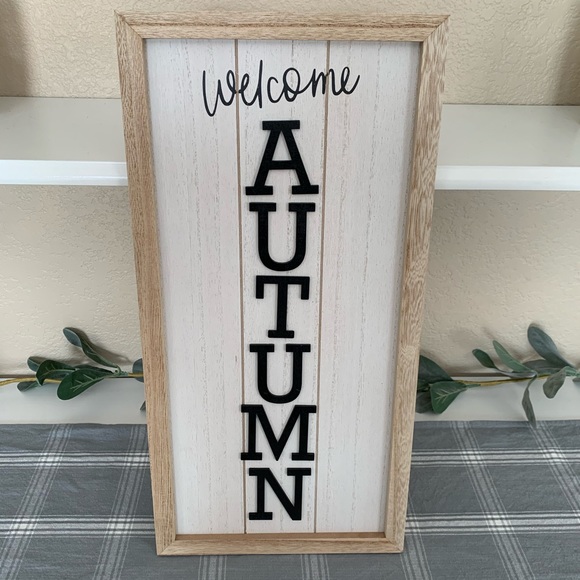 Target Other - Target Welcome Autumn Wood Sign